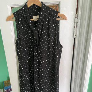 LOFT Sleeveless Dress with Neck Tie — Like New Condition!